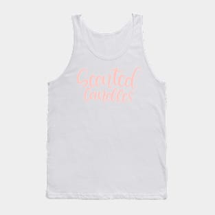 Scented Candles Lettering Design Tank Top